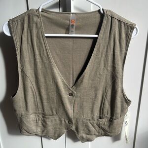 Mono B- tan khaki vest